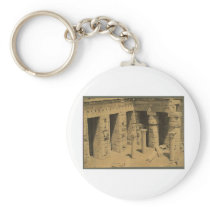 Temple of Ramses III. Egypt circa 1870 Key Chain