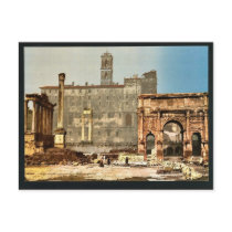 Temple of Saturn and Triumphal Arch of Septimus Se Postcards