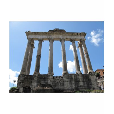 Temple of Saturn - early 4th century BC T-shirt by gothicarts