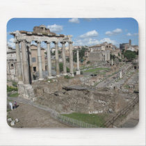 Temple of Saturn, Forum Romanum mousepads by gothicarts Temple of Saturn, Forum Romanum mousepads