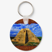 Temple of the Magician Mayan Gift item keychains by PrintedGifts Temple of the Magician Mayan Gift item keychains