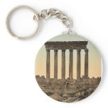 Temple of the Sun, front view, Baalbek, Holy Land, Keychains