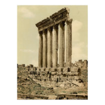 Temple of the Sun, side view, Baalbek, Holy Land posters