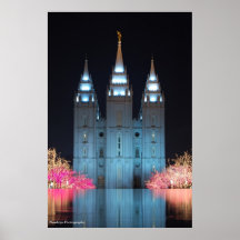 Temple Reflected Posters
