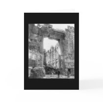 Temple Ruins in Baalbek, Lebanon 1910 cards