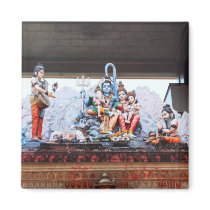 Temple statues magnets