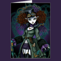 Temple Steampunk Vampire Angel Postcard cards