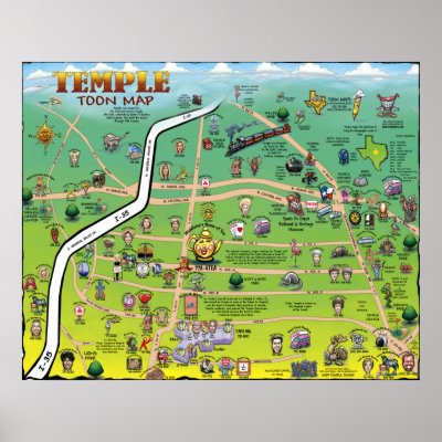 temple texas map
