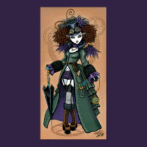 Temple Victorian Steampunk Time Traveler Angel posters