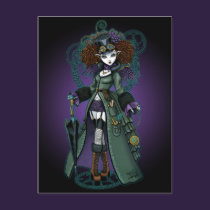 Temple Victorian Steampunk Vampire Angel Postcard postcards
