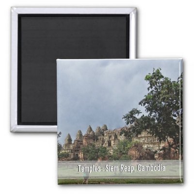 Temples at Siem Reap, Cambodia Magnet magnet