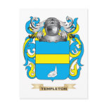 Templeton Family Crest (Coat of Arms) postcards