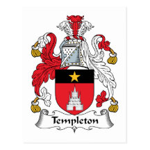 Templeton Family Crest Post Card