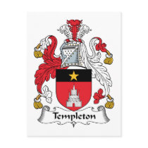 Templeton Family Crest Post Card