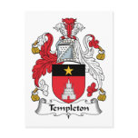Templeton Family Crest postcards