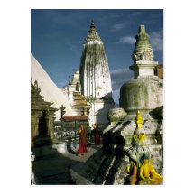 Templo budista en Katmandu, Nepal Tarjetas Postales