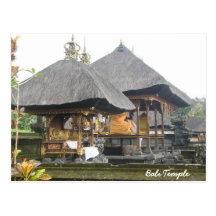 Templo de Bali Tarjeta Postal
