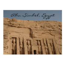 templo del simbel del abu gran tarjeta postal