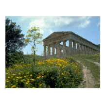 Templo griego, Segesta, Sicilia, Italia Postales