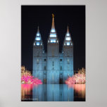 Templo reflejado poster