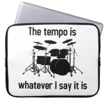 tempo is whatever I say laptop sleeves