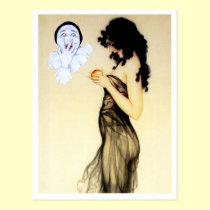 Temptation - from the Pierrot's Love Series postcards