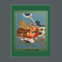 Temptation of St. Anthony Prayer Card postcards