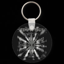 tempus fugit keychains by wolffreeborn tempus fugit keychains