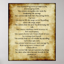Ten Cannots Posters