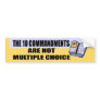 Ten Commandments Bumper Sticker