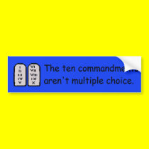 Ten Commandments bumper stickers
