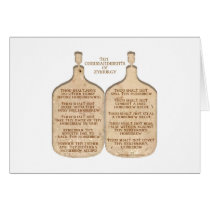 Ten Commandments of Zymurgy Greeting Card