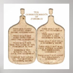 Ten Commandments of Zymurgy posters