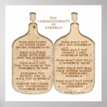 Ten Commandments of Zymurgy Posters