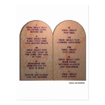 Ten Commandments Postcards