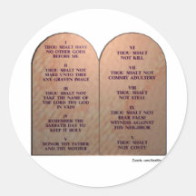 Ten Commandments Sticker