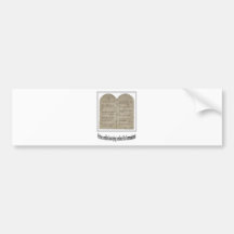 Ten Commandments with Quote Bumper Stickers
