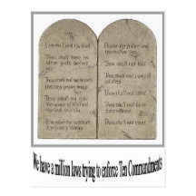 Ten Commandments with Quote Postcards