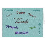 Ten Language Thank You Card  Card