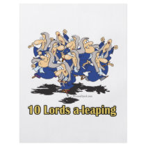 ten lords a-leaping 10th tenth day of christmas personalized flyer