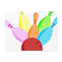 Ten Pin Bowling Postcards