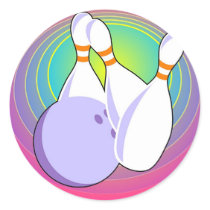 Ten Pin Bowling Sticker