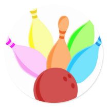 Ten Pin Bowling Sticker