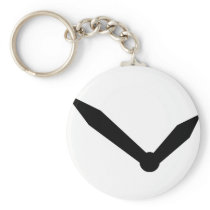 ten to two clock position icon key chains