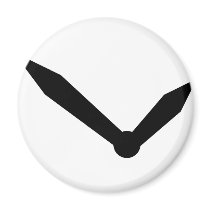 ten to two clock position icon magnets