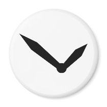 ten to two clock position icon magnets