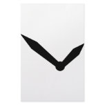 ten to two clock position icon personalized stationery