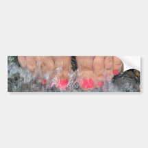Ten Toes on Holiday Bumper Stickers