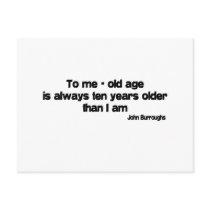 Ten Years Older quote postcards