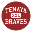 Tenaya - Braves - Middle - Fresno California stickers